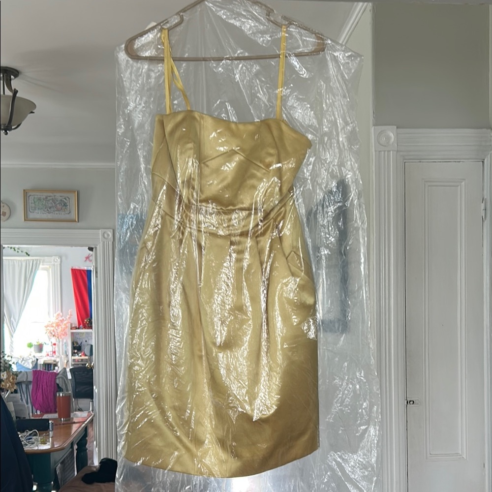Elegant Gold Strap Dress WORN ONCE
